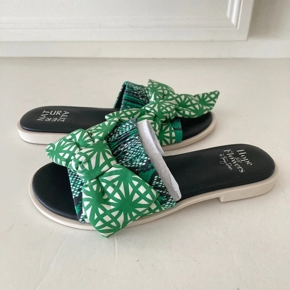 Naturalizer Hope For Flowers Tracy Reese Forsynthia Green Sandals Sz 6
